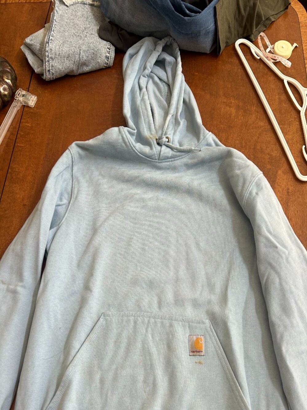 Carhartt light blue hoodie